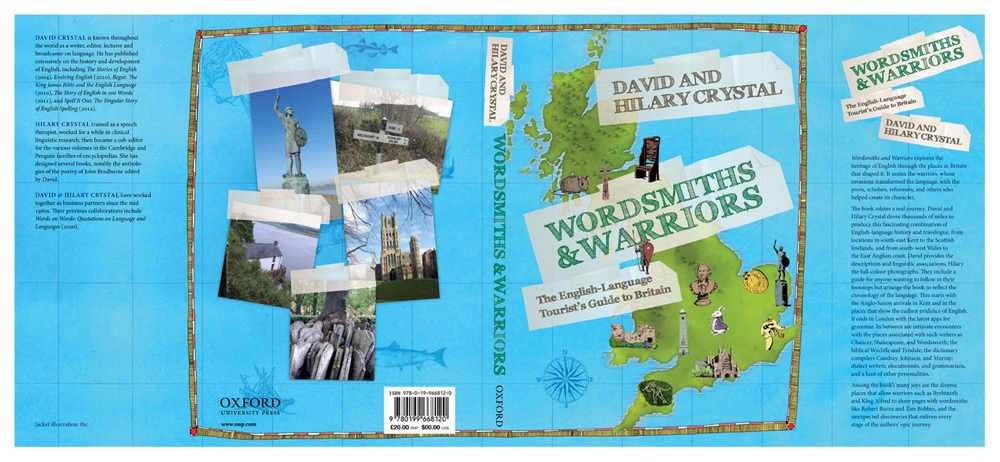 Oxford University Press : 'Wordsmiths and Warriors' by David and Hillary Crystal (background map and illustrations; taped collage added by designer)