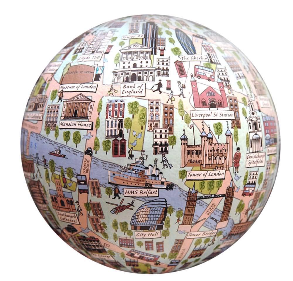 Globee International : City Globe Series - illustrated map of London