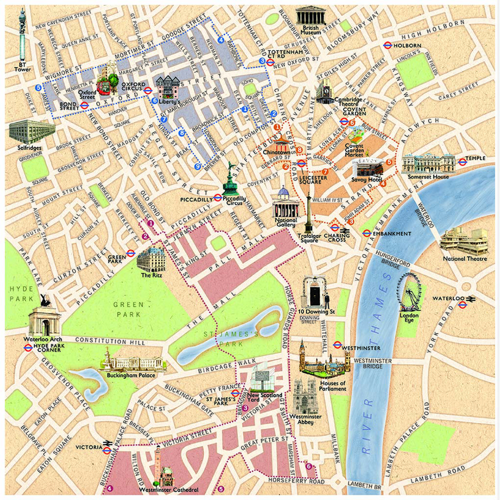 Wildhorse Design | Nicolson's Pubs : 3 illustrated walks (pub crawls) through Central London