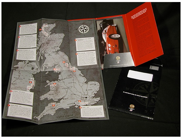 M&C Saatchi : UK map for MG car brochure