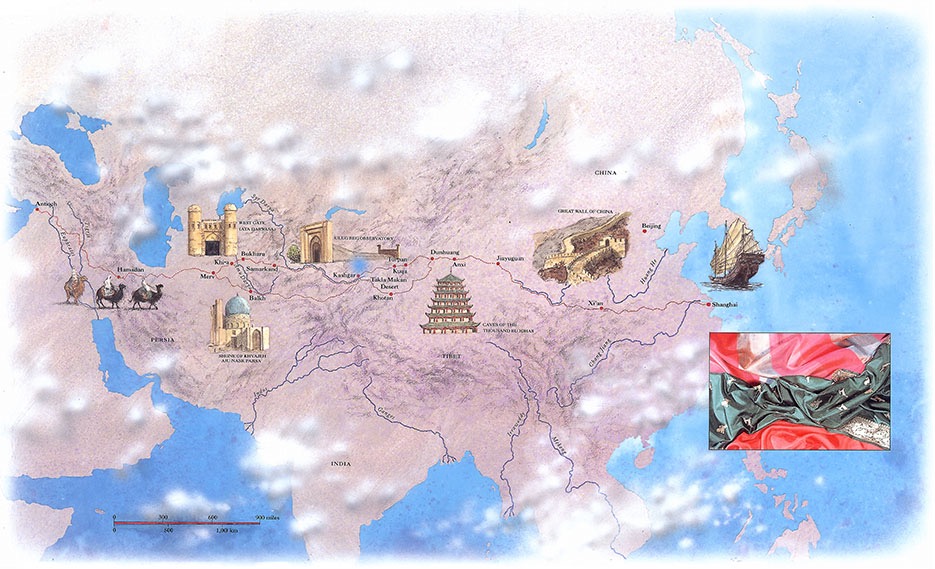 Marshall Editions : 'The Atlas of Dream Places' : The Silk Road